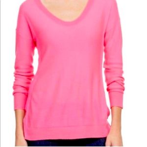 Vineyard Vines pink scoop neck sweater